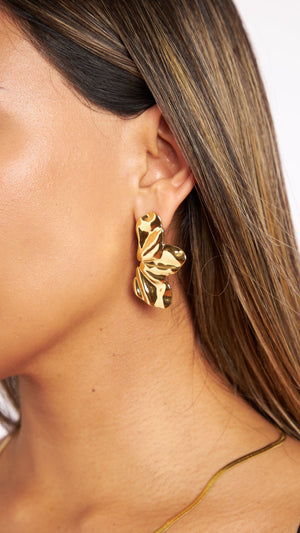 Aretes Mariposas de Oro