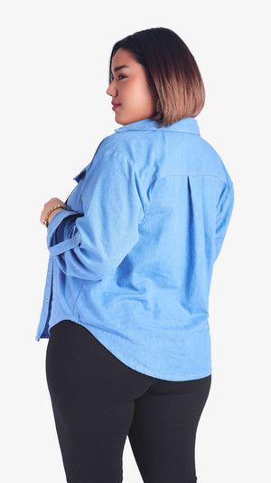 Blusa Denim Básica