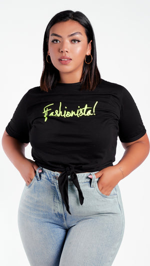 T shirt Amarrable Fashionista